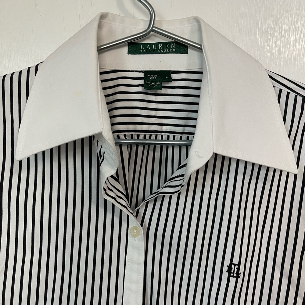 Lauren Ralph Lauren Women’s Shirt with Black Stripes